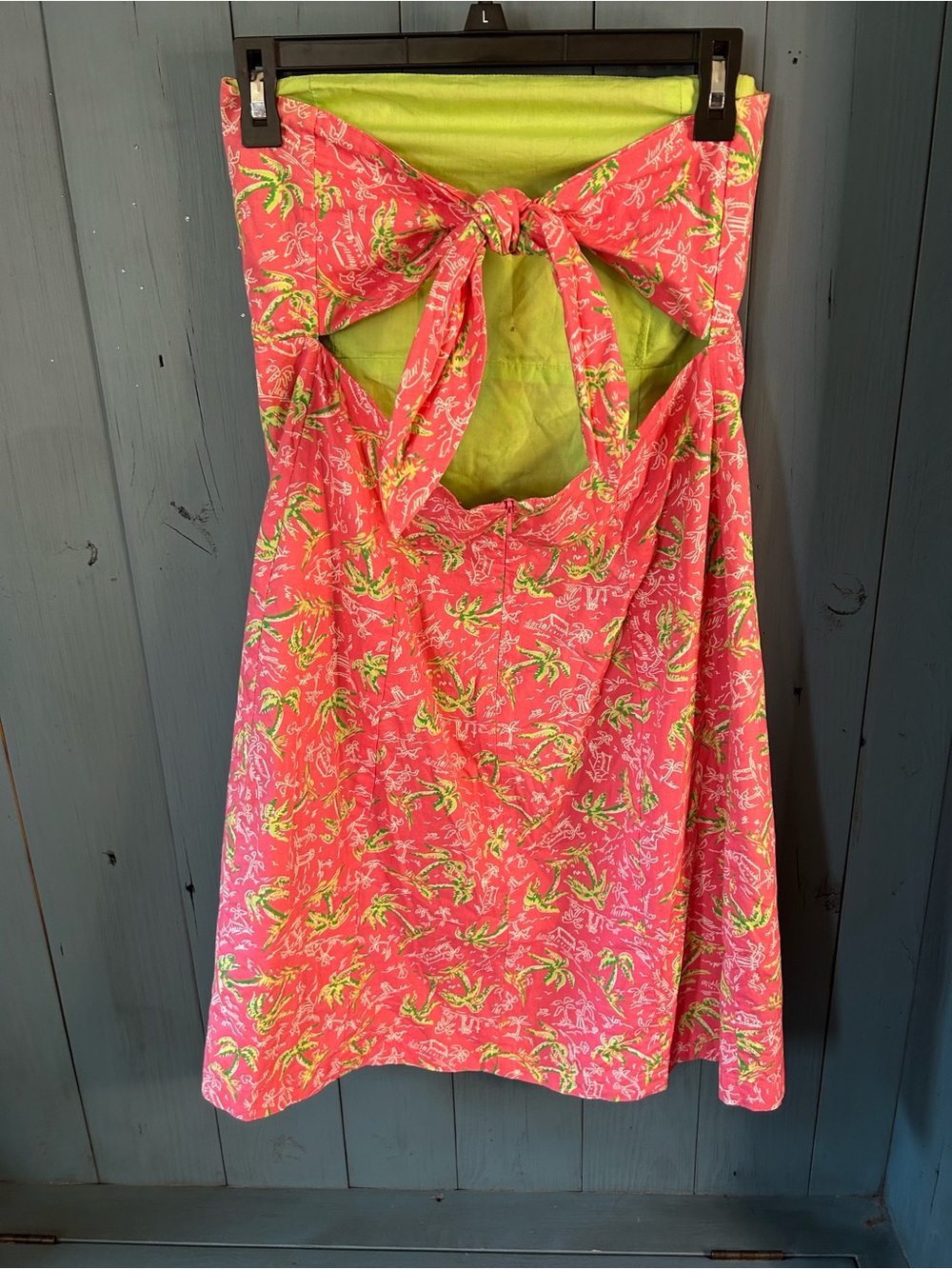 Lilly Pulitzer Pink Tropical Strapless Sundress | Size 12 - Vintage 1990’s - Picture 6 of 13